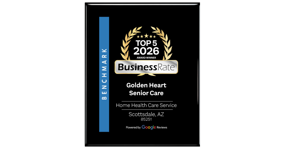 Golden Heart Senior Care Named a BusinessRate Top 5 Award Winner for 2026